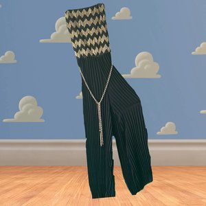 Black & Gold Agaci Jumpsuit (Size S)